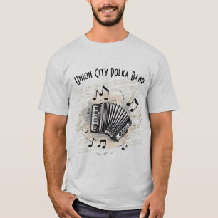 Customised Men's Accordion Player T-Shirt