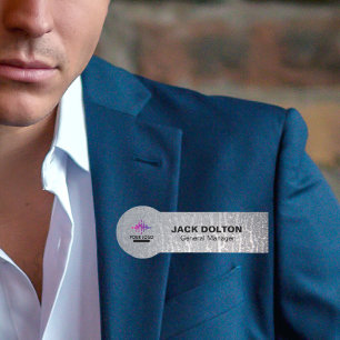 Customised Metallic Name Badge for Employees