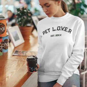 Customised Minimalist Stylish Cute Pet Lover Sweatshirt