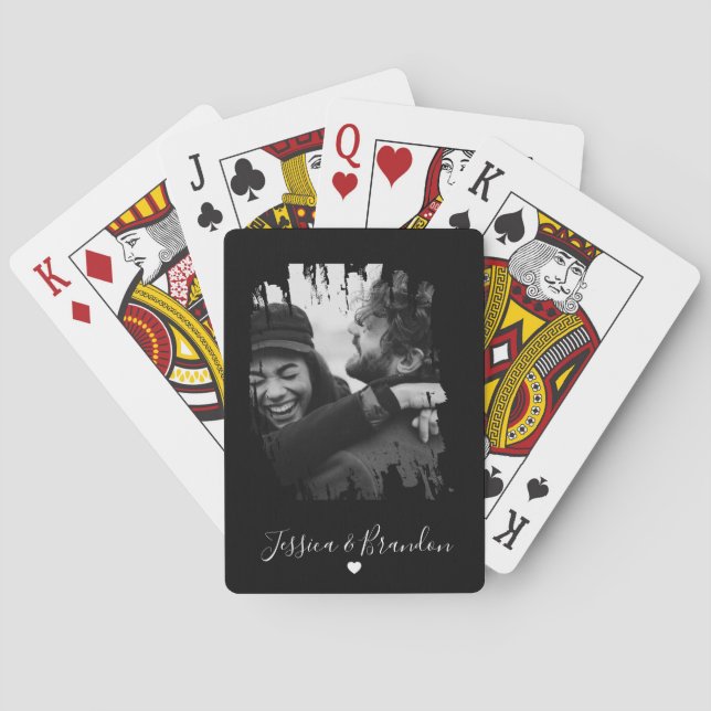 Customised Modern Photo Playing Cards (Back)