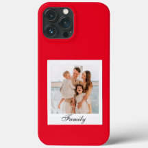 customised modern red Vintage iPhone Case
