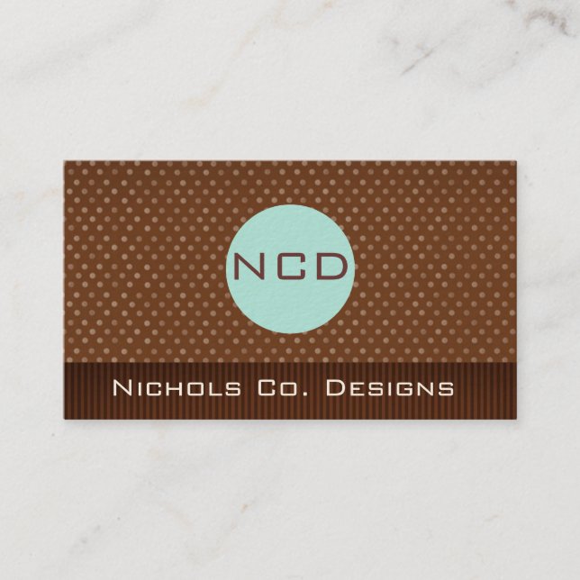 Customised Monogram Business Cards (Front)