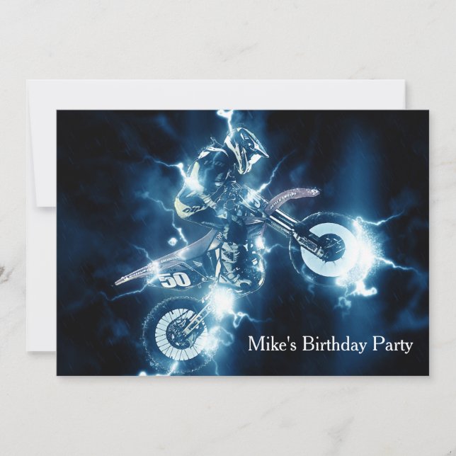 Customised Motocross Invitation (Front)