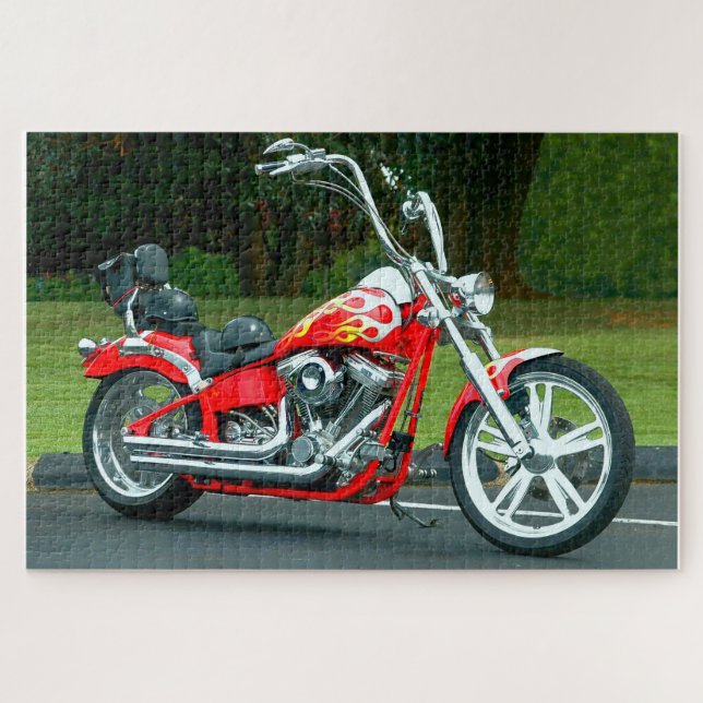 Customised Motorcycle Jigsaw Puzzle (Horizontal)