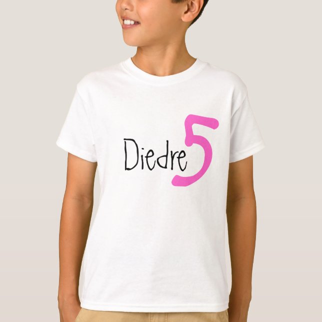 Customised Name and Age Birthday Tshirt (Front)
