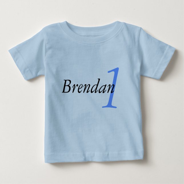 Customised Name and Age Birthday Tshirt (Front)