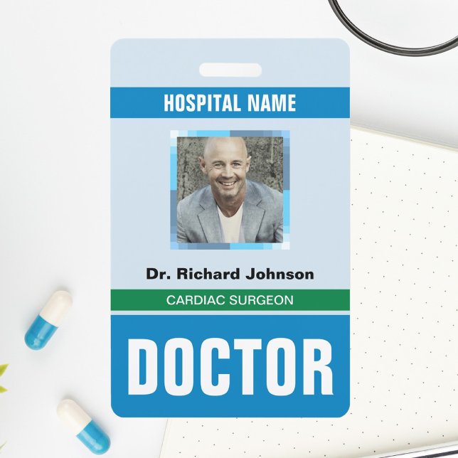 Customised Name and Photo | Doctor ID Card ID Badge (Creator Uploaded)