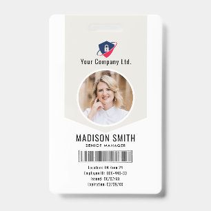 Customised Name and Photo    ID Card Badge