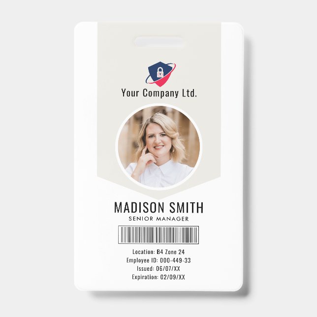 Customised Name and Photo |  ID Card Badge (Front)