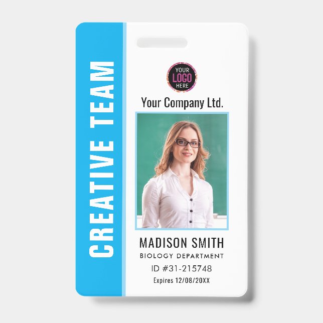 Customised Name and Photo |  ID Card Badge (Front)