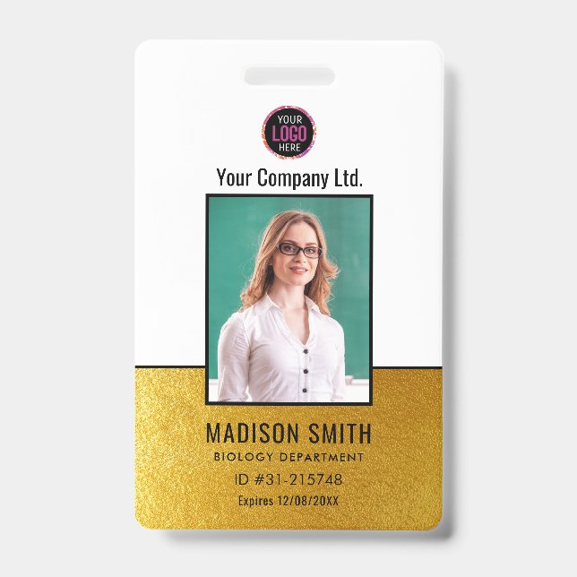 Customised Name and Photo | ID Card Badge (Front)