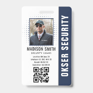Customised Name and Photo Security ID Card Badge