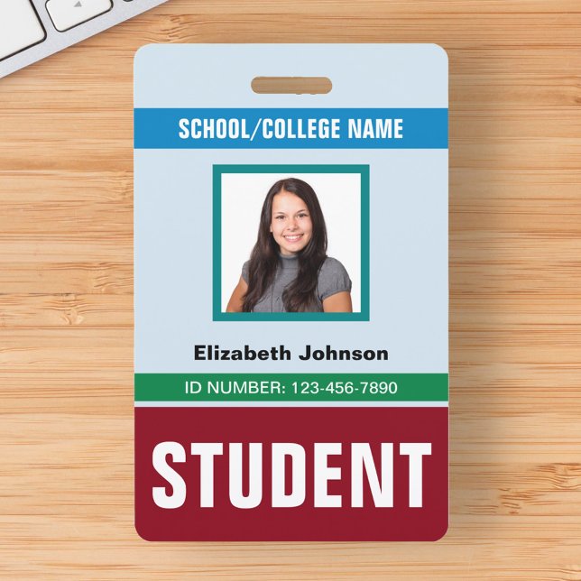 Customised Name and Photo | Student ID Card Badge (Creator Uploaded)