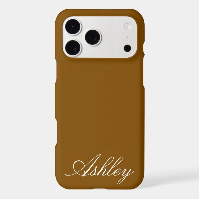 Customised Name Modern Stylish Minimal Monogram  (Back)