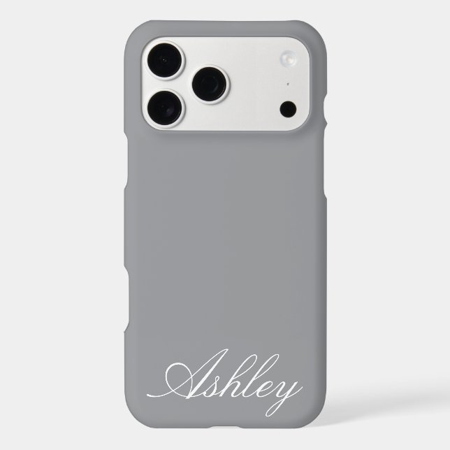 Customised Name Modern Stylish Minimal Monogram  (Back)