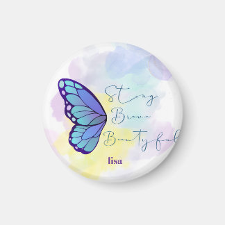 customised name modern women magnet
