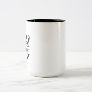 Customised name mug-Initials-Holiday gift Two-Tone Coffee Mug
