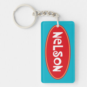 Customised name NELSON Key Ring