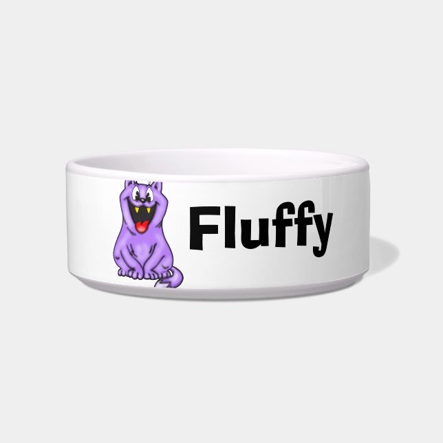 Customised Name Pet Cat Bowls (Front)
