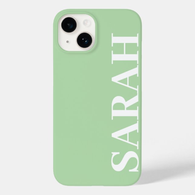 Customised Name Simple Stylish Modern Minimal  Case-Mate iPhone Case (Back)