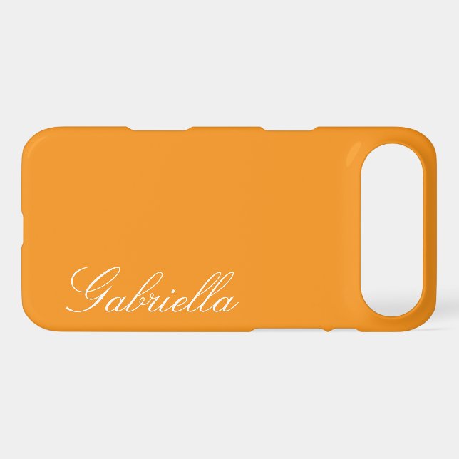 Customised Name Simple Stylish Modern Minimal Mono (Back Horizontal)