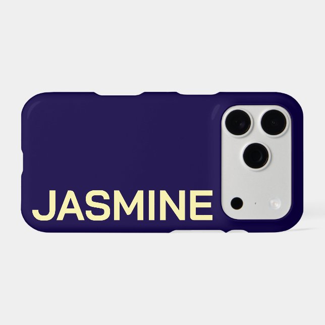Customised Name Stylish Minimal Monogram Modern (Back Horizontal)