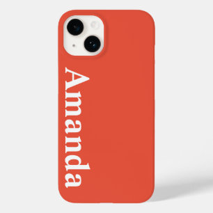 Customised Name Stylish Modern Elegant Monogram. Case-Mate iPhone 14 Case