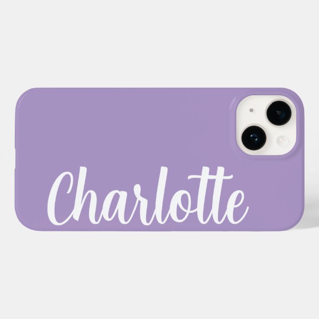 Customised Name Stylish Modern Minimal Monogram Case-Mate iPhone Case (Back (Horizontal))