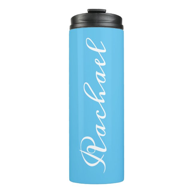 Customised name travel thermal tumbler (Front)