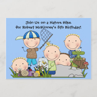 Customised Nature Hike Birthday Invitation