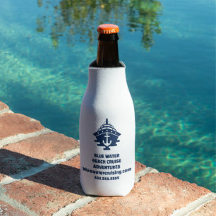Customised Nautical Anchor Beach Boating Company Bottle Cooler