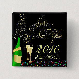 Customised New Year's Eve Party Pin