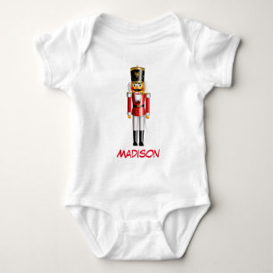 Customised Nutcracker Toy Soldier Cartoon Baby Bodysuit
