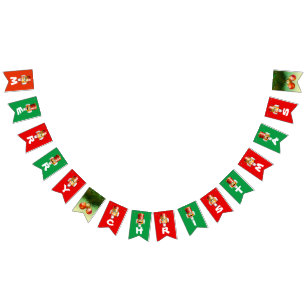 Customised Nutty Nutcrackers Cartoon Bunting