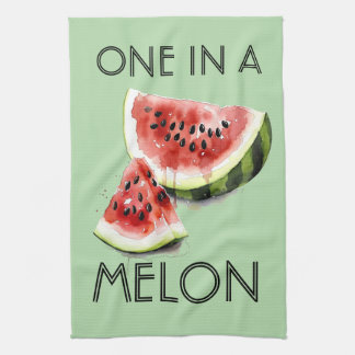 Customised ONE IN A MELON Summer Vibes Party Tools Tea Towel