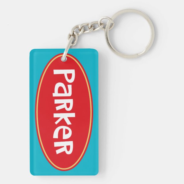 Customised PARKER Key Ring (Back)