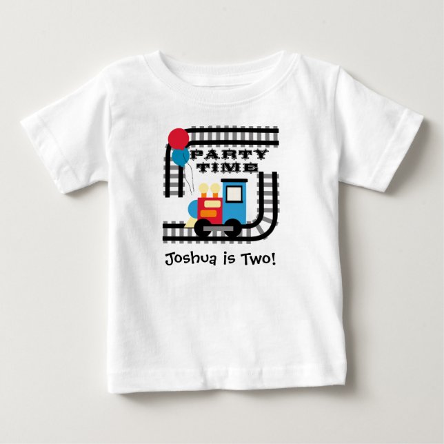 Customised Party Time Train T-shirt (Front)