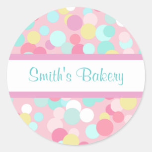 Customised Pastel Business Stickers