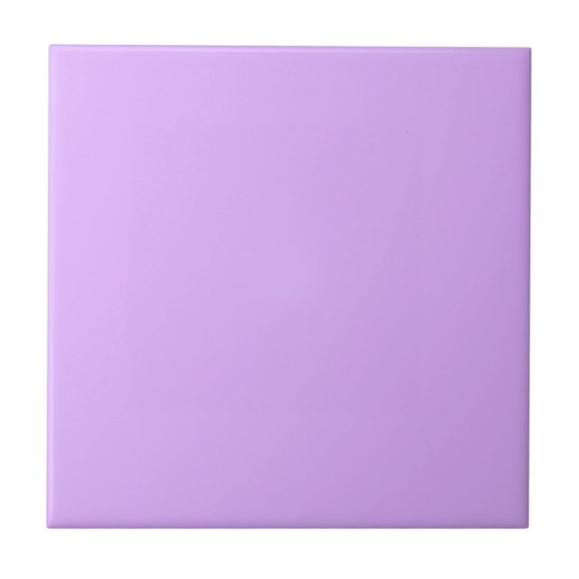 Customised Pastel Mauve Solid Colour Minimalist   Tile (Front)