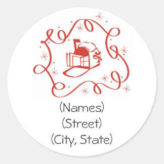 Customised Personalised Holiday Address Labels