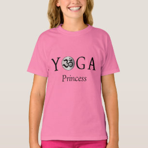 Customised Personalised Om yoga princess T shirt