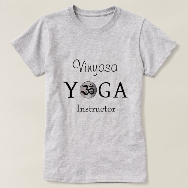 Customised Personalised Om yogi yoga workout shirt (Design Front)