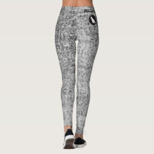Customised Pet Cat Mum Faux Denim Old Black Jeans Leggings
