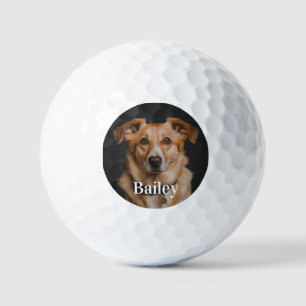 Customised pet dog photo modern personalised golf  golf balls