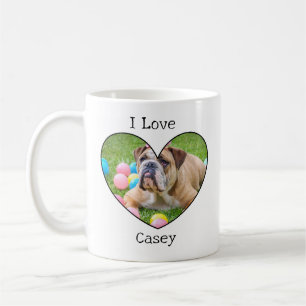 Customised Pet Photo and Paw Print Coffee Mug