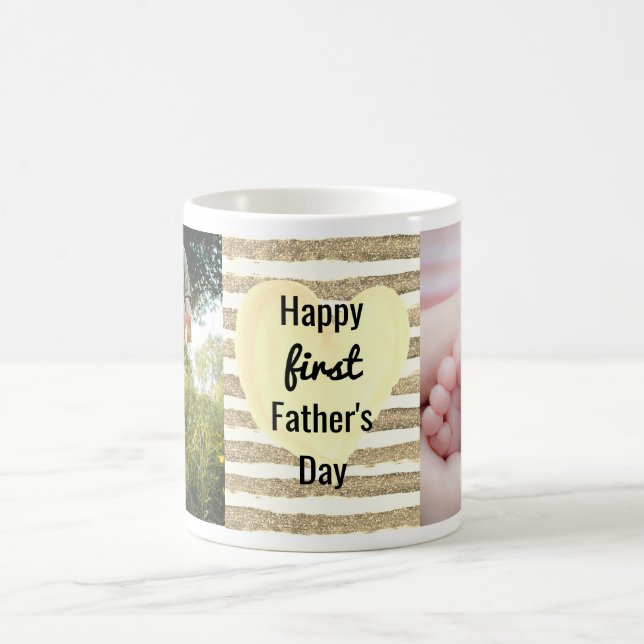 Customised Photo 1st Father's Day Coffee Mug (Center)