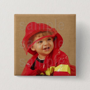 Customised Photo Birthday Button