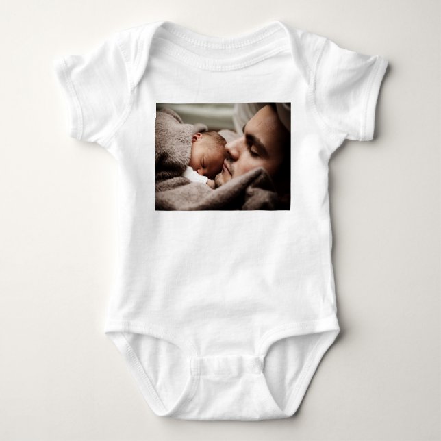 Customised Photo Personalised Baby Bodysuit (Front)