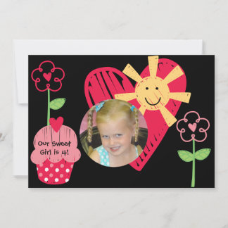 Customised Photo Sweet Treats Birthday Invitation