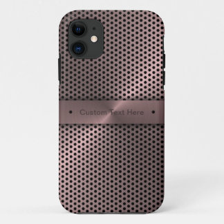 Customised Pink Metallic iPhone 11 Case